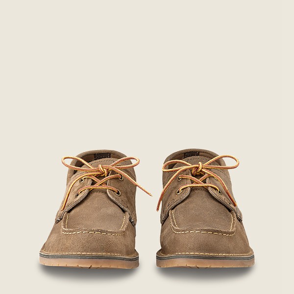 Red Wing Oxford Weekender Camp Moc - Muleskinner Læder - Khaki - Herre 9728-INERG